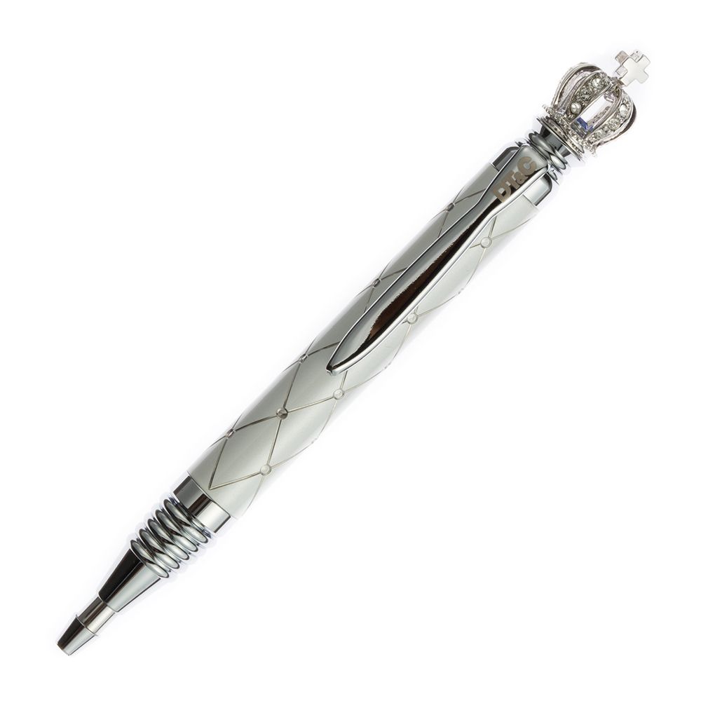 【DT&CREATION】蘭陵王國王原子筆/ 金屬雕刻立體格菱紋伸縮筆