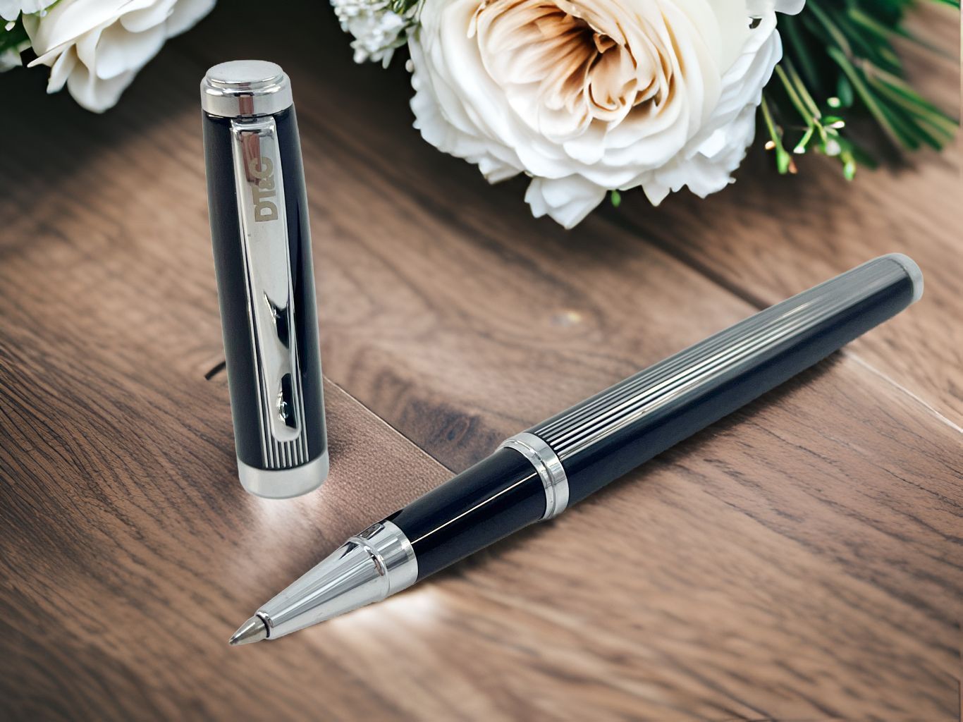 【DT&CREATION】線性人生鋼珠筆 - 黑銀版