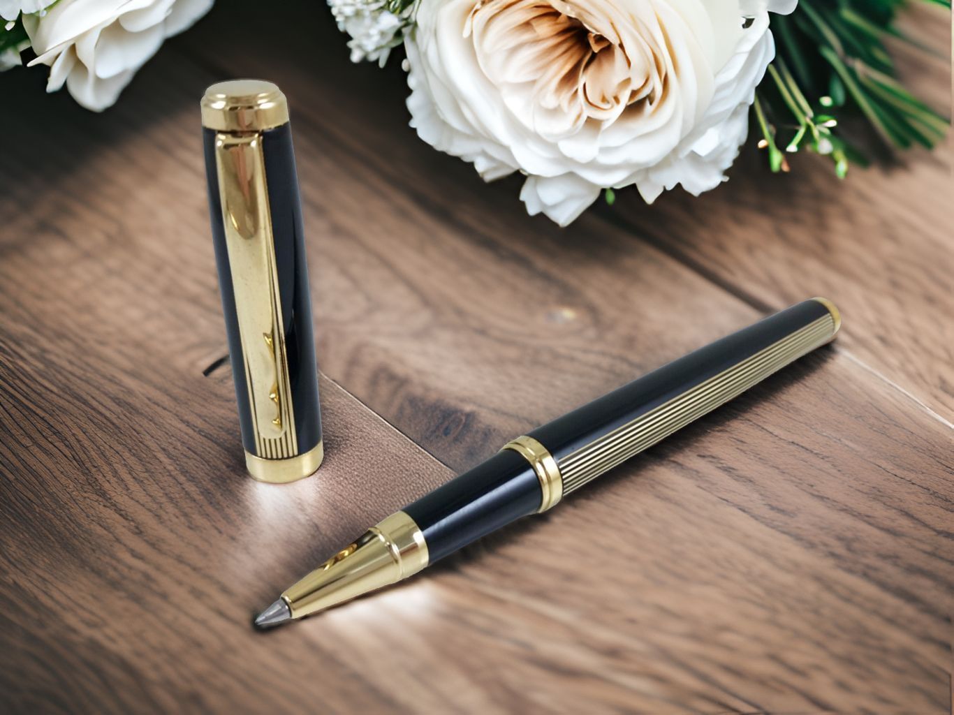 【DT&CREATION】線性人生鋼珠筆 - 黑金版