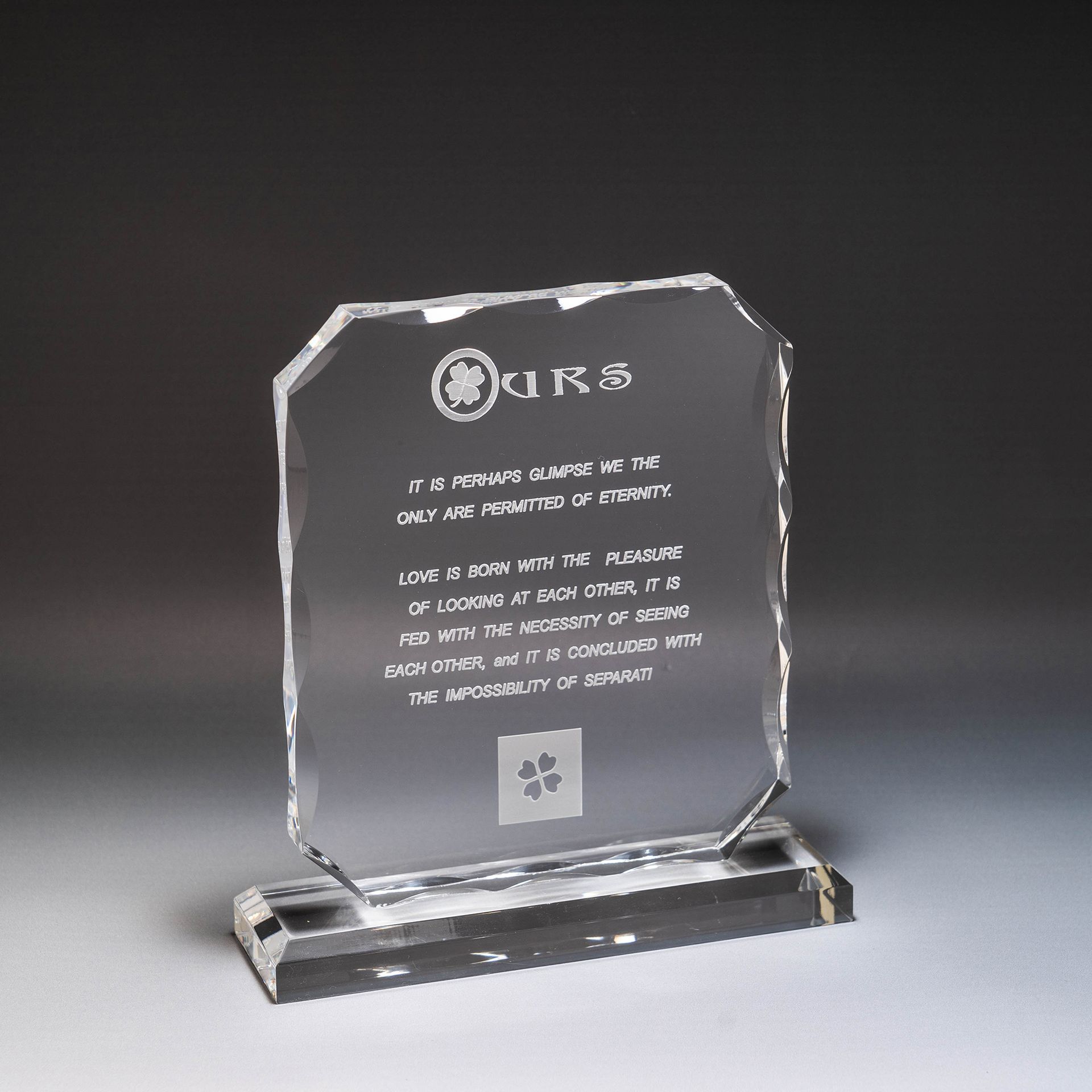 威風四面獎牌 客製壓克力奬牌 競賽 畢業禮物 生日禮物 榮退 榮陞 獎座