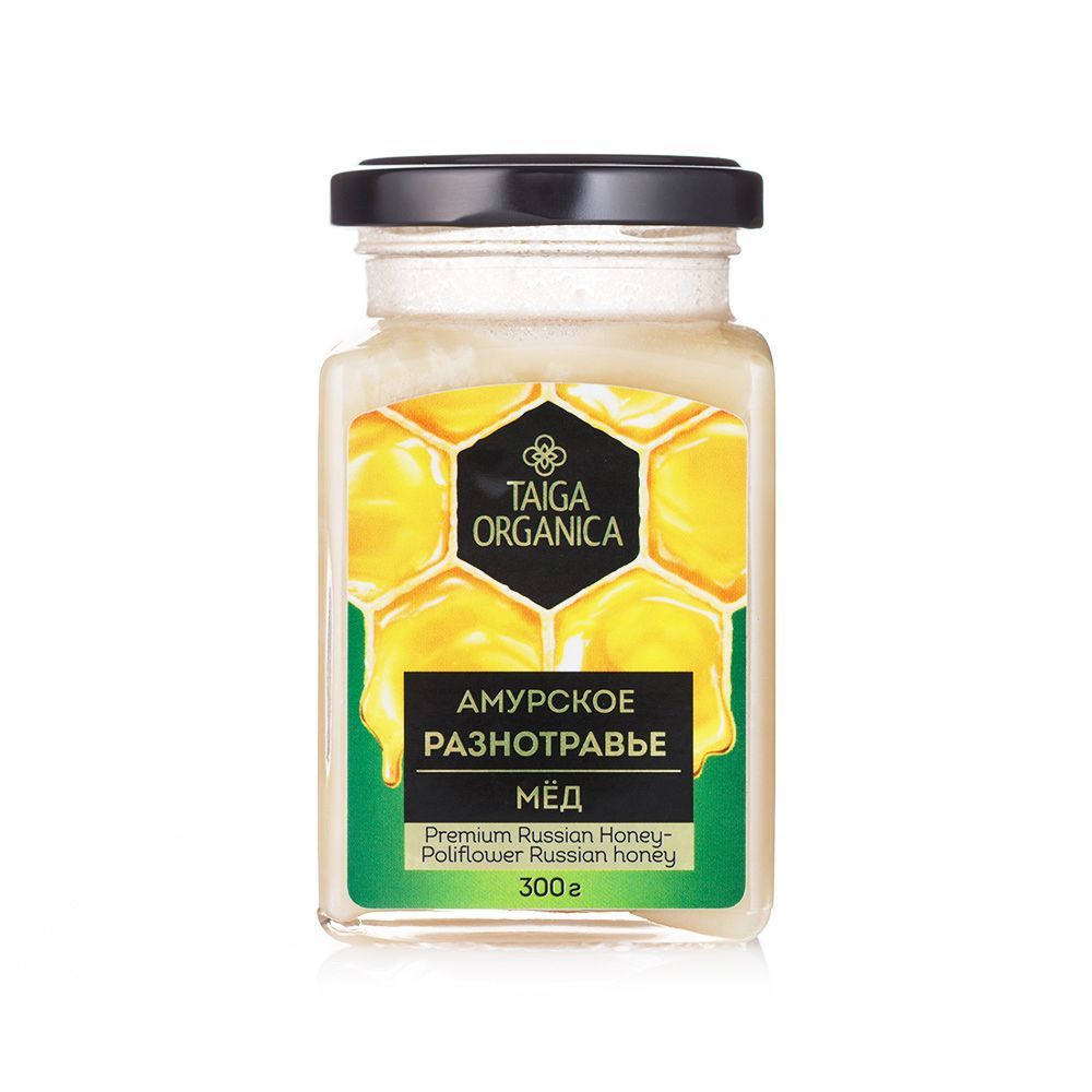 Taiga Oganica阿穆爾百花蜂蜜300g單瓶