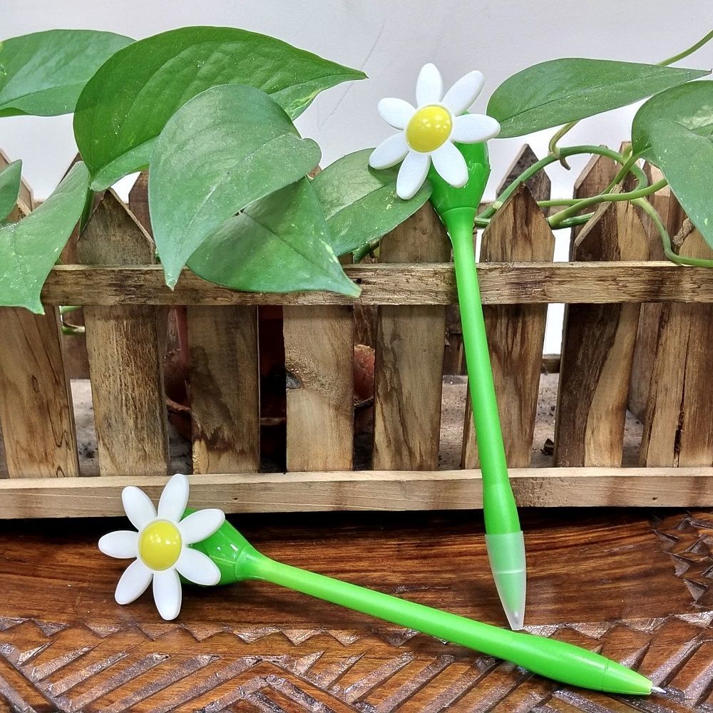 小白花風車筆/書寫文具用品/開幕活動/婚禮小物/禮贈品/簽名筆