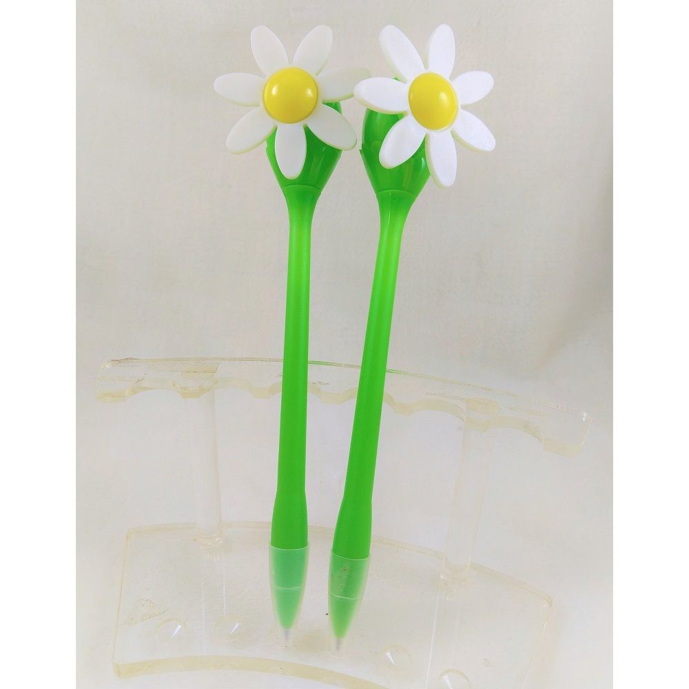 小白花風車筆/書寫文具用品/開幕活動/婚禮小物/禮贈品/簽名筆