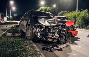 Accidents — Night car accident in Staten Island, NY