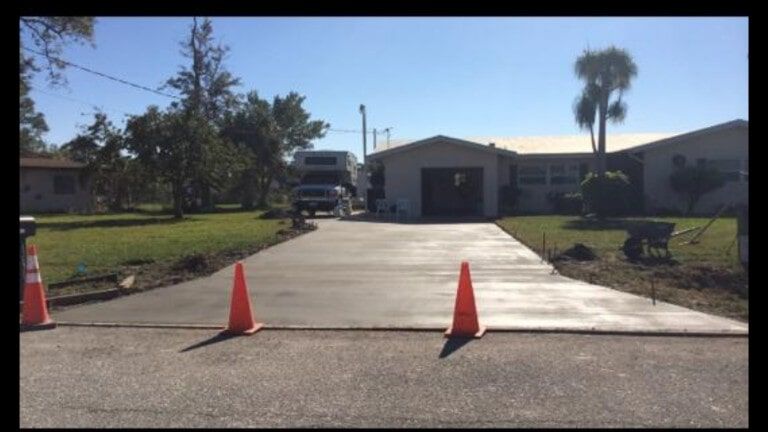 drying concrete in Concrete Driveways Fort Myers, FL