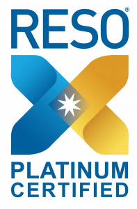 A blue and yellow logo that says reso platinum certified