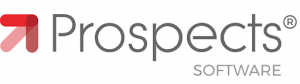 A prospects software logo on a white background