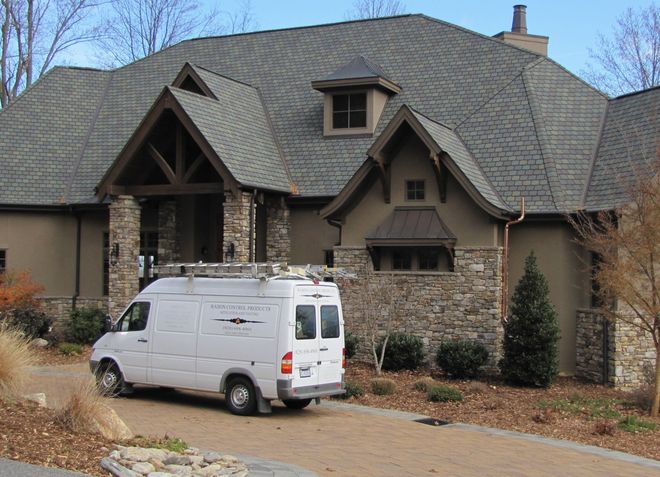 House With Pipe | Hendersonville, NC | Radon Control Products