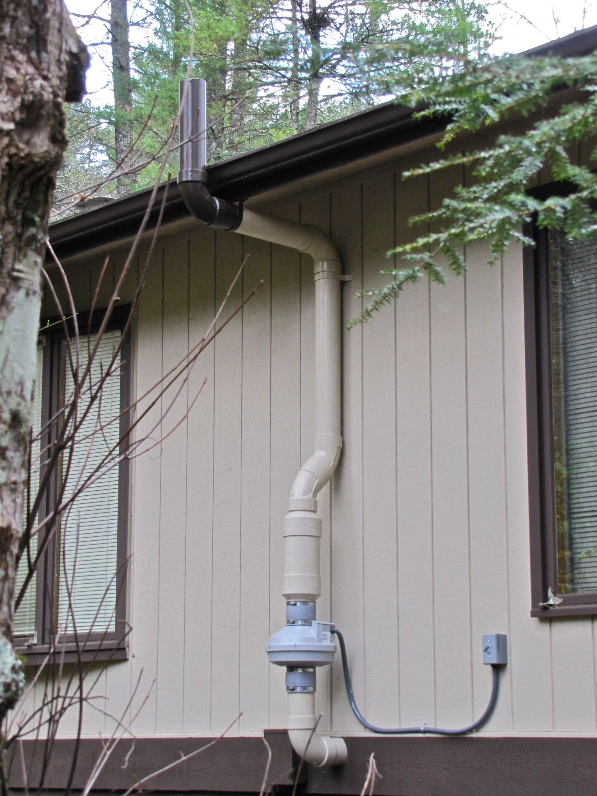 Pipe In Vinyl Siding | Hendersonville, NC | Radon Control Products
