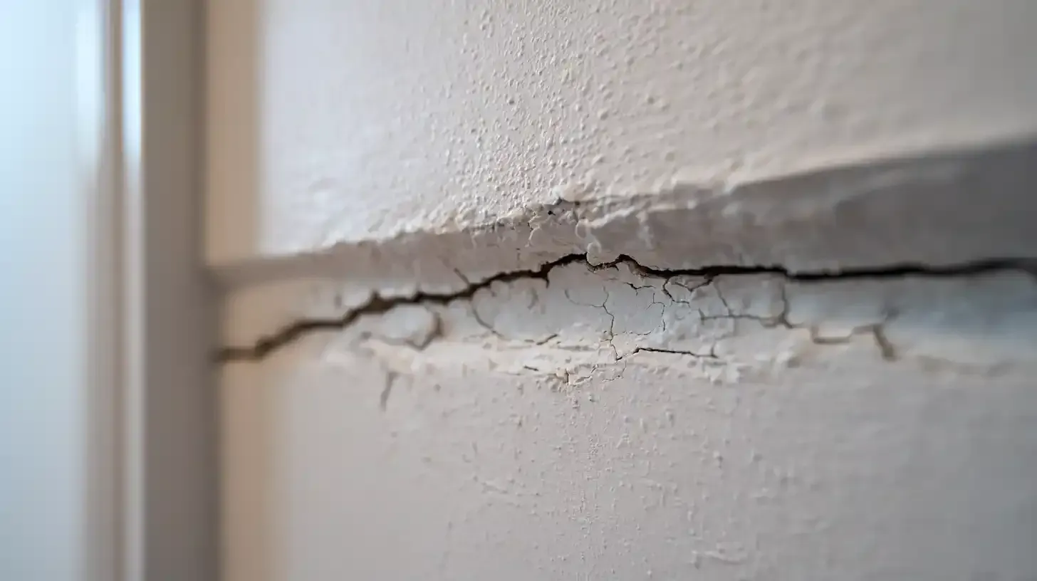 Diagonal drywall crack at door frame corner caused by clay soil foundation movement in Abilene