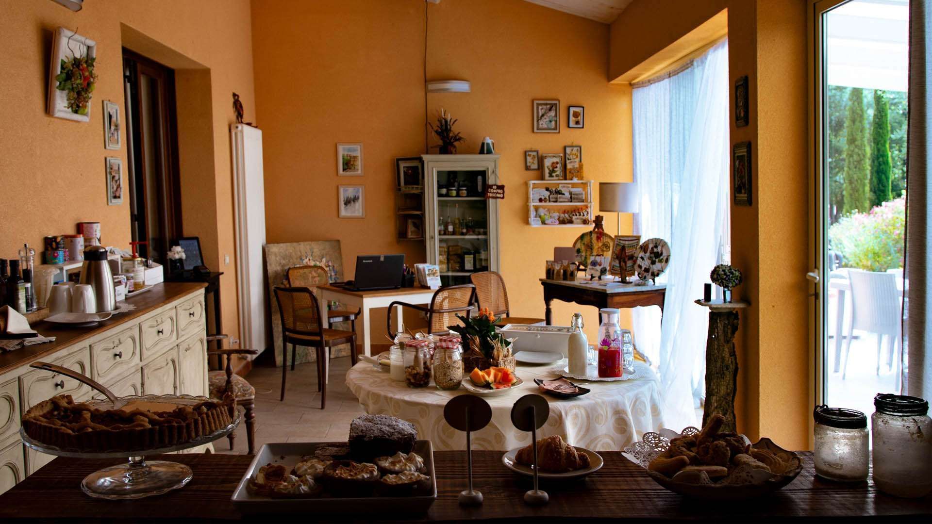 Desayunos y cenas en Glamping Pian delle Ginestre