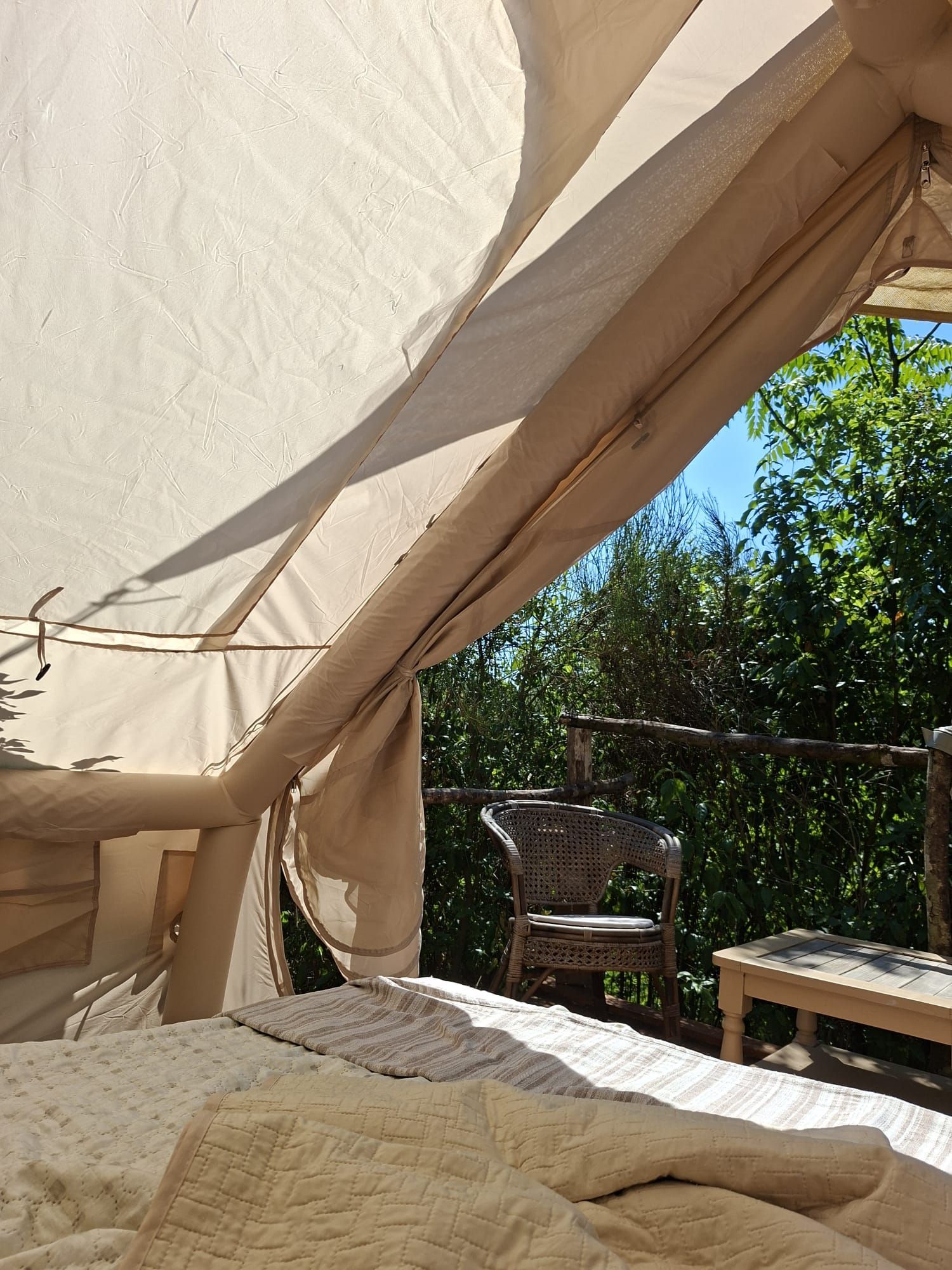 La nuova tenda Easy è pronta! Semplice, isolata, ancora più immersa nella vegetazione!