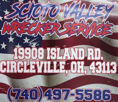 A logo for Scioto Valley Wrecker Service