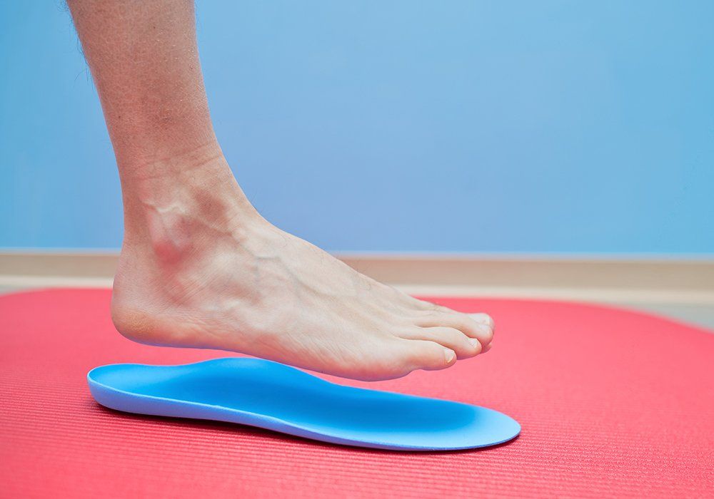 Foot on Orthopedic Insoles — Toledo, OH — Bruce R. Saferin DPM