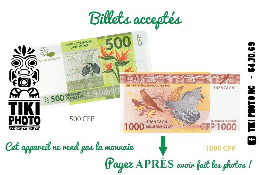 A picture of a 500 franc bill with an arrow pointing down.