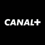 The canal + logo is white on a black background.