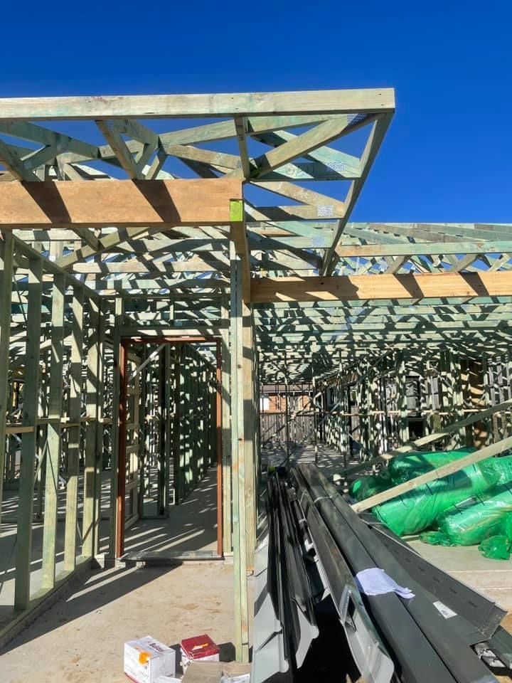 Wood Frame Construction of a Building — McNamara's Frames & Trusses In Kempsey, NSW