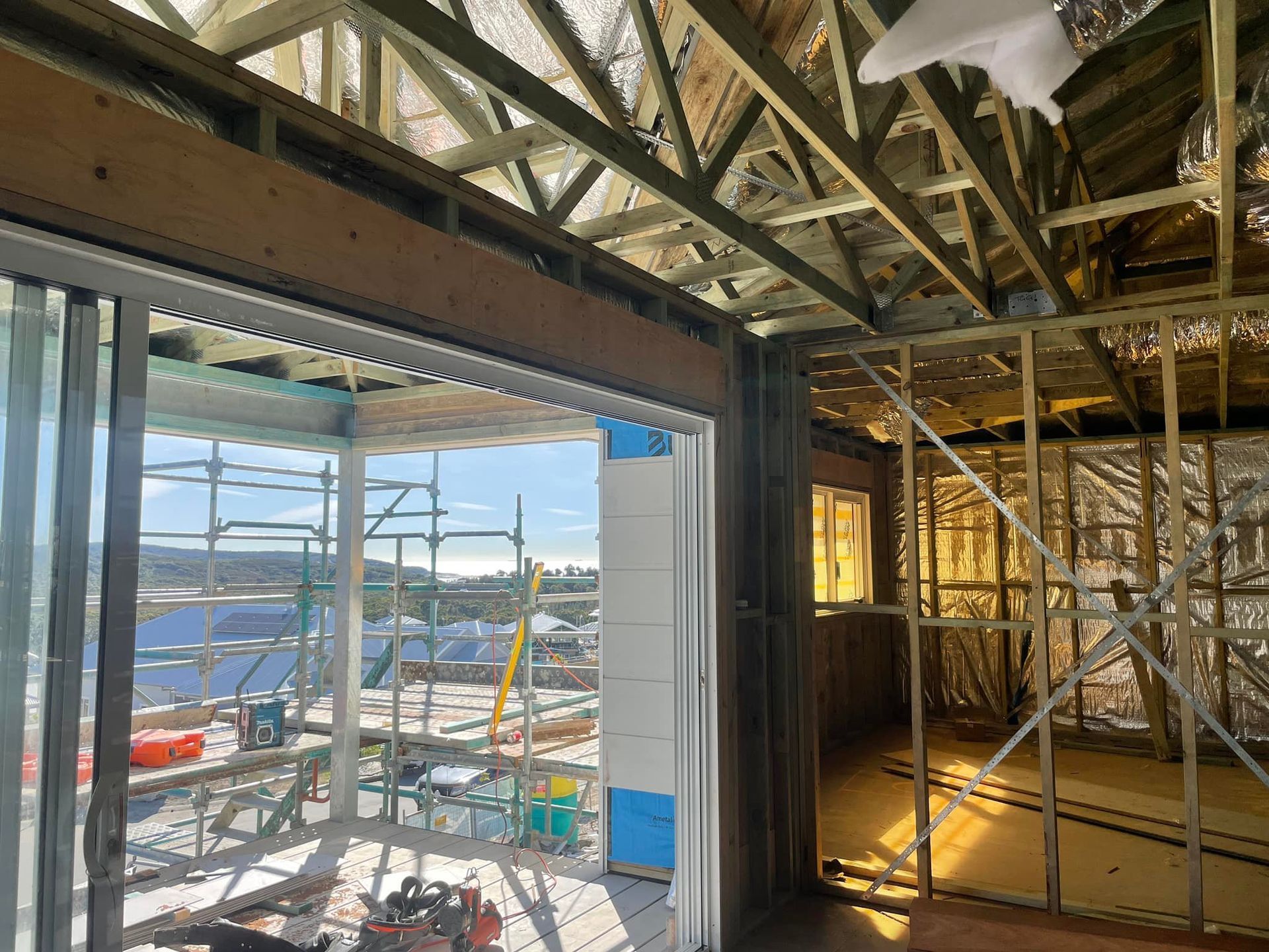 Interior View of a Building Under Construction — McNamara's Frames & Trusses In Maitland, NSW