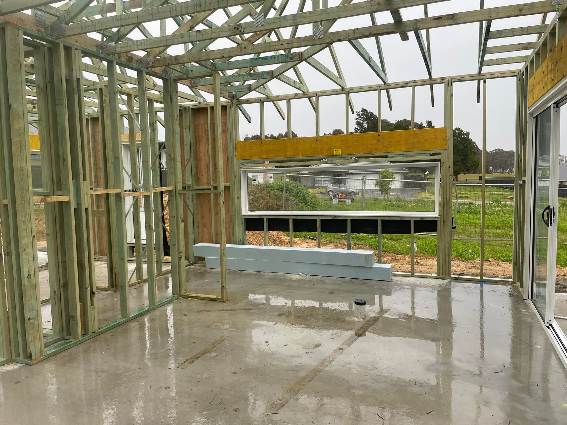 House Frame Under Construction — McNamara's Frames & Trusses In Hunter Valley, NSW