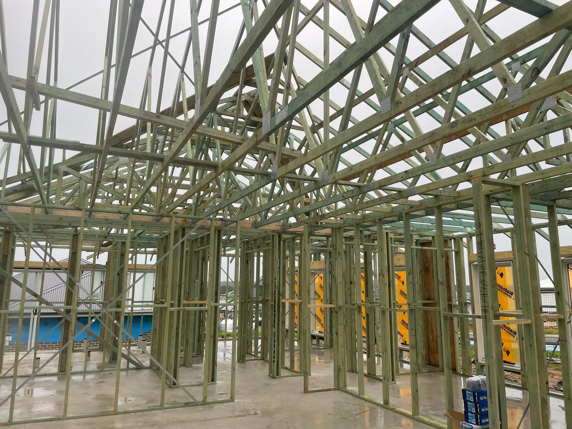 Wooden Framing of a House Under Construction — McNamara's Frames & Trusses In Hunter Valley, NSW