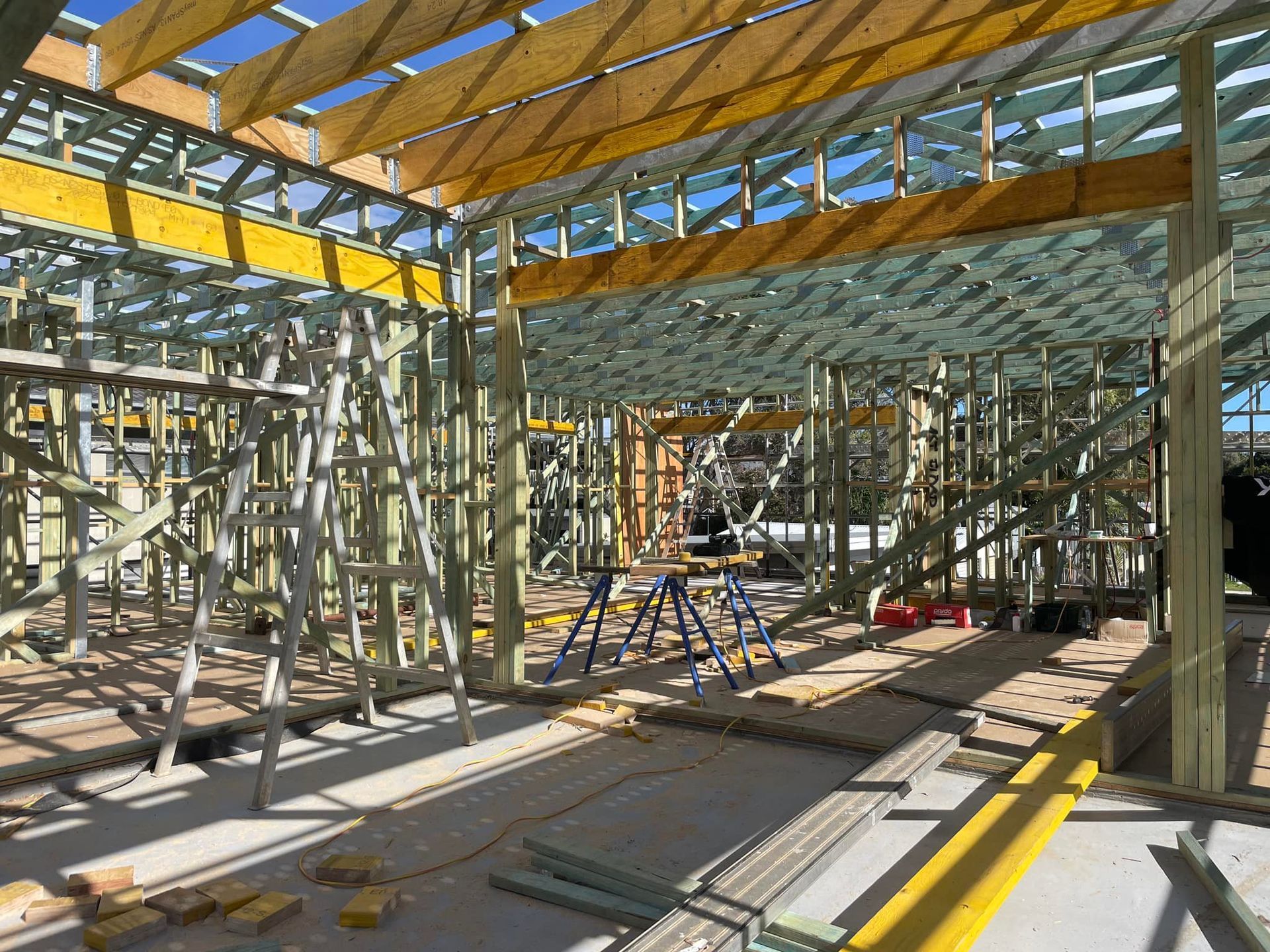 Interior View of a Building Under Construction — McNamara's Frames & Trusses In Woy Woy, NSW