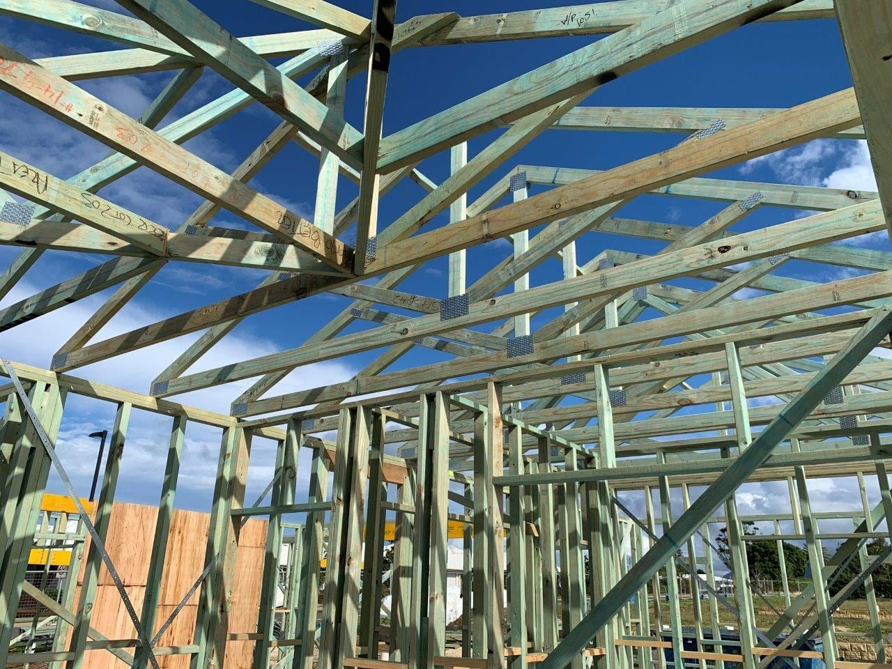 Wooden Frame of a Building — McNamara's Frames & Trusses In Forster, NSW