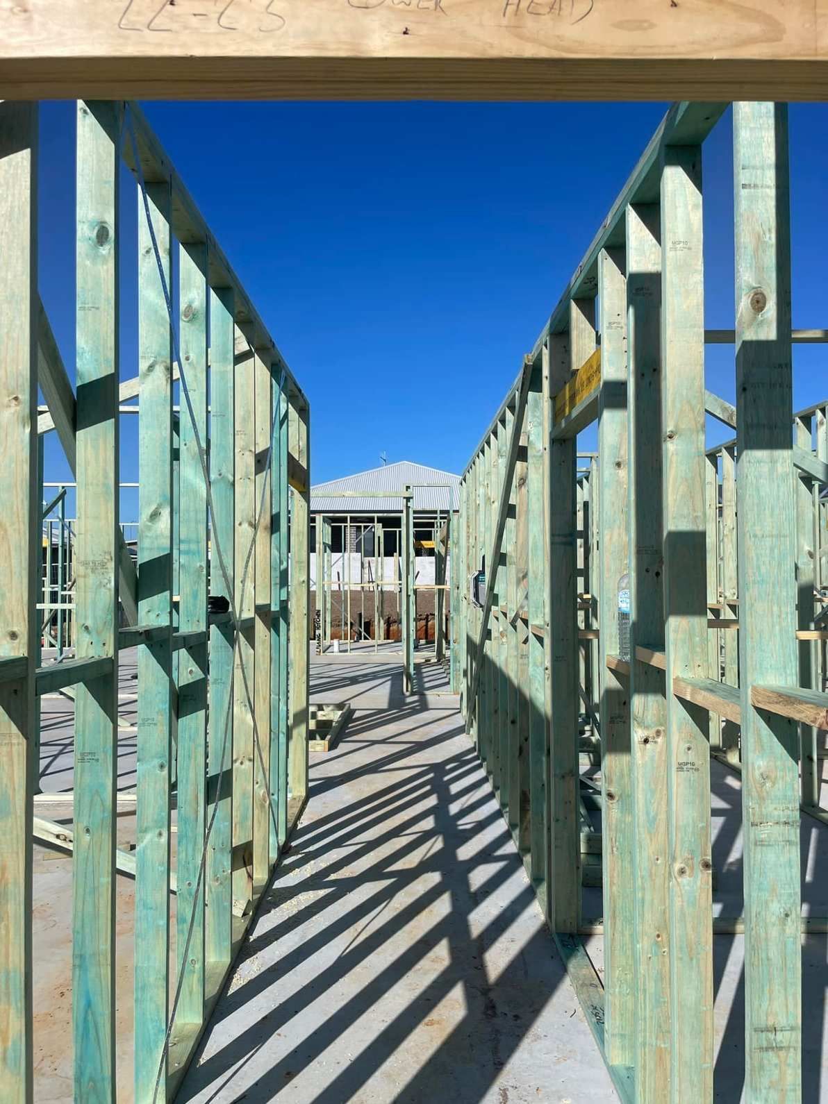 Framing of a Building's Interior Hallway — McNamara's Frames & Trusses In Central Coast, NSW