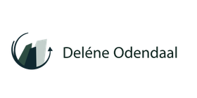 Del&eacute;ne Odendaal logo with green circular icon and black text on white background