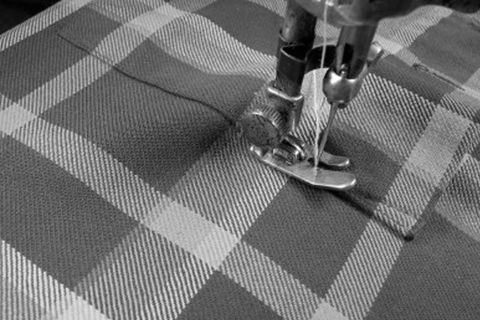 Furnishing cloth stitching