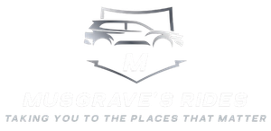 Logo with a car silhouette inside a shield, text reads "Miles & Rides" and tagline: "Taking you to the places that matter".