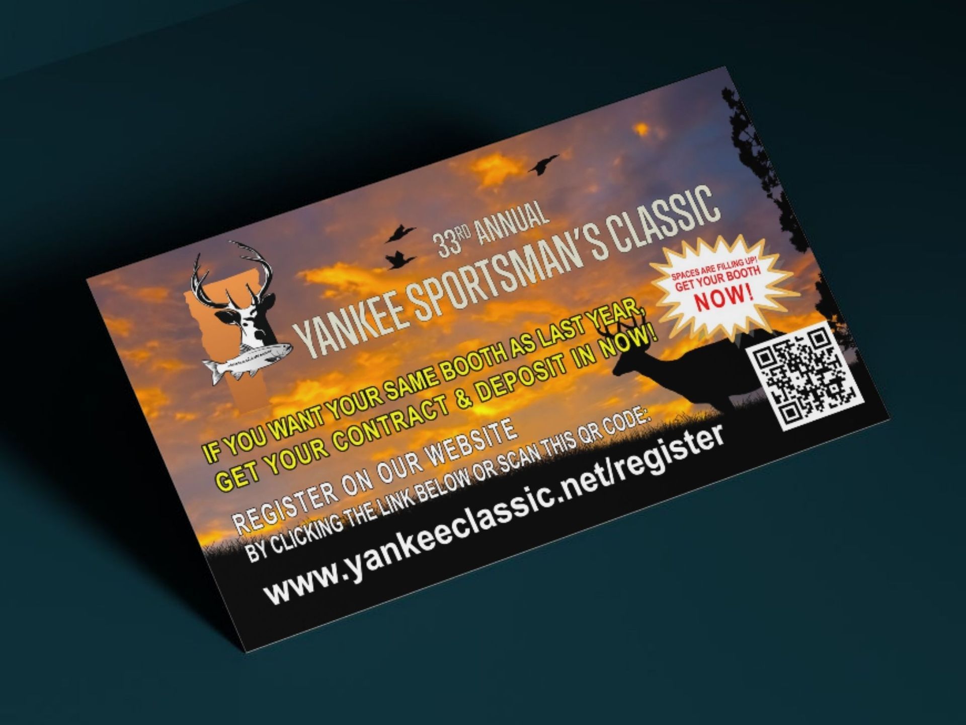 A person is putting a qr code on an envelope.