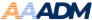 ADM logo in dark blue.