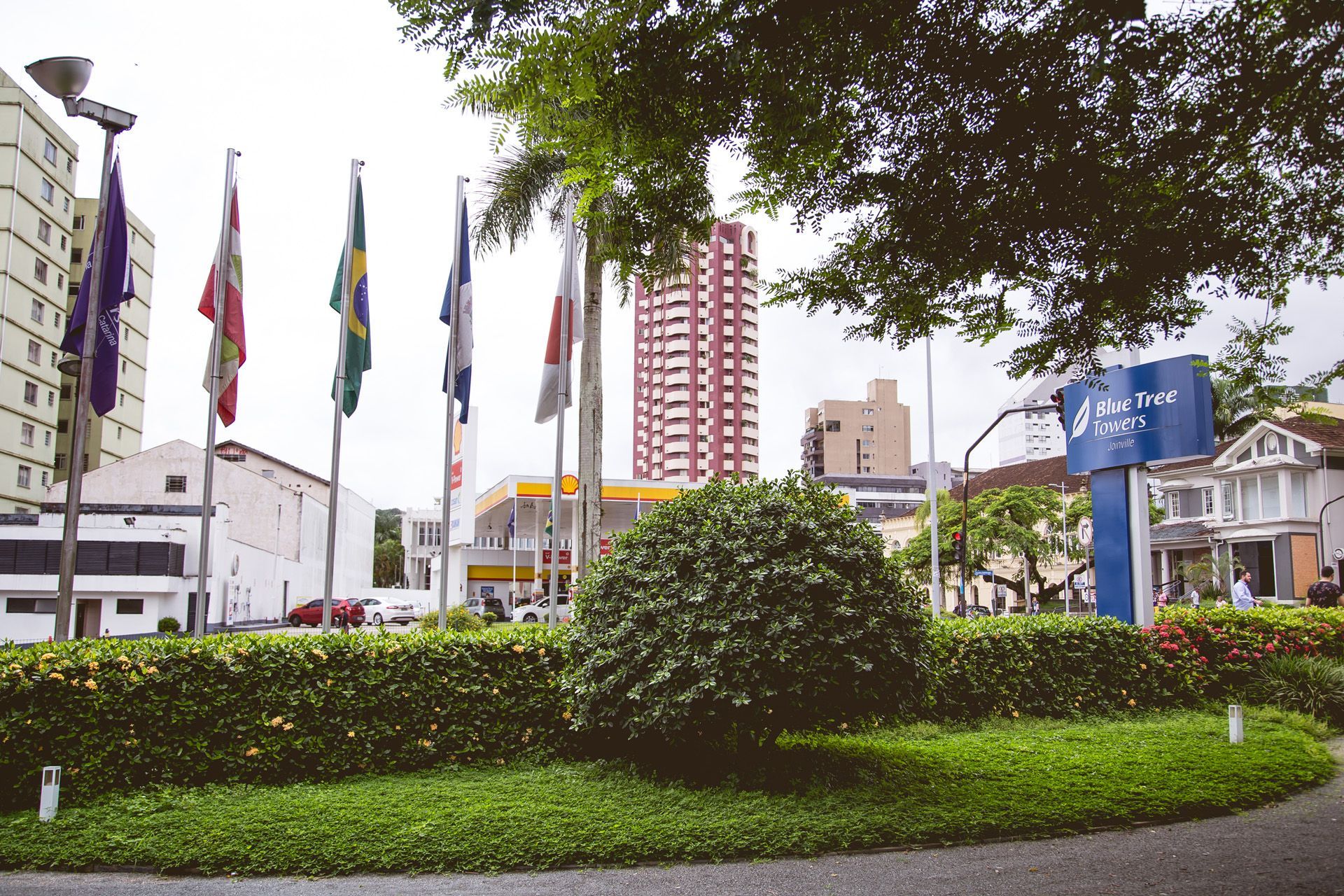 Uma placa azul com a palavra ibis nela