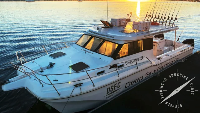 A boat that says osfc on the side of it