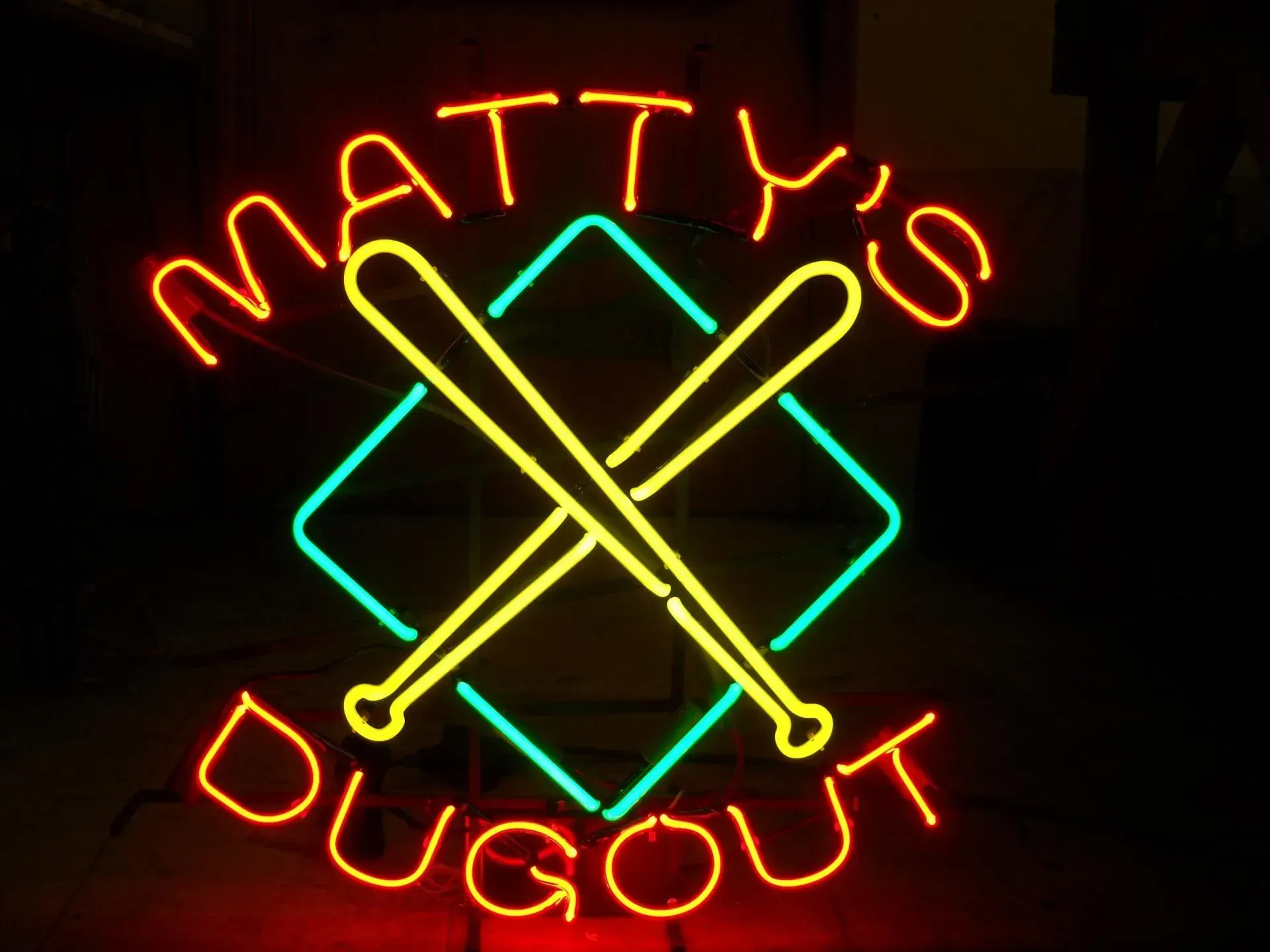 Matty's Dugout Neon Light Signage — Bloomington, IL — Super Sign Service