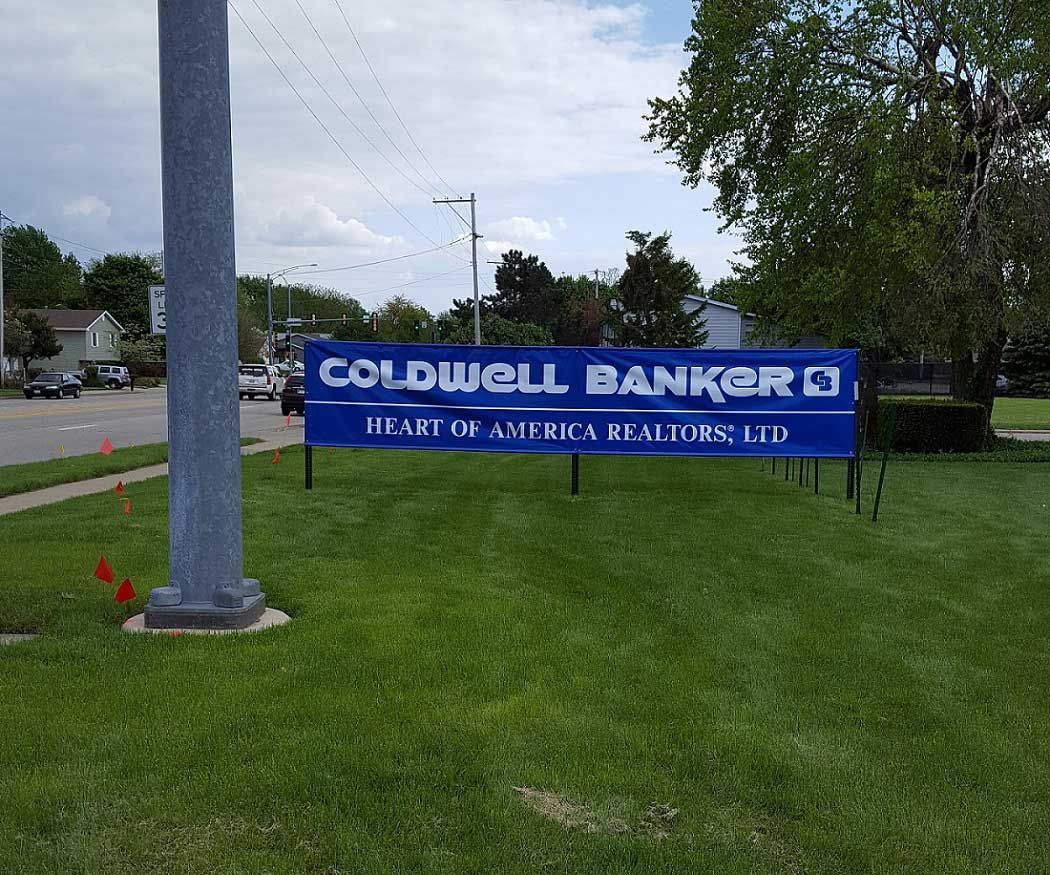Coldwell Banker Banner — Bloomington, IL — Super Sign Service