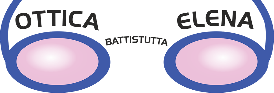 Un paio di occhiali con le parole ottica battistutta elena - logo