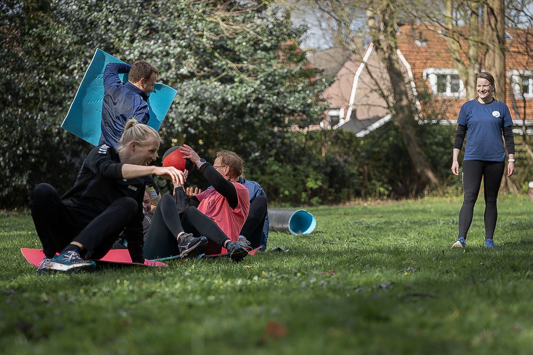 Bootcamp spel in het park
