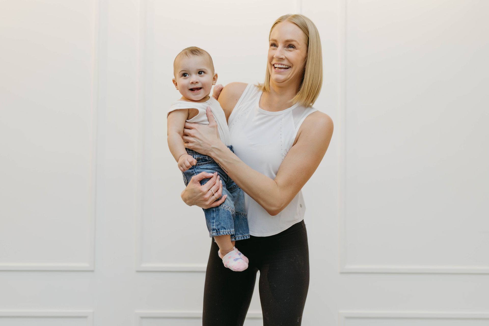 jayme and a happy baby
