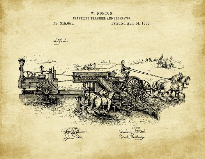 Traveling Thresher and Separator