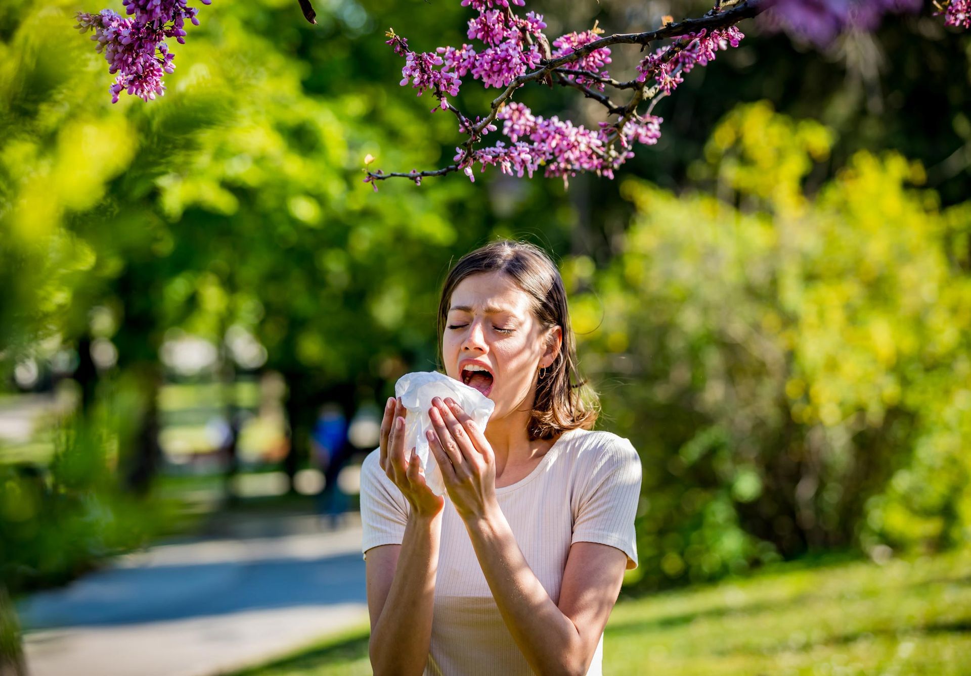 Woman sneezing | Kiralee, QLD | Master Therapies