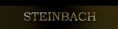The name "STEINBACH" in gold lettering on a dark, textured background.