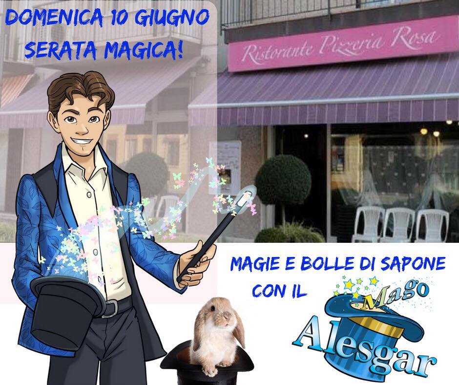 locandina di un evento in un ristorante