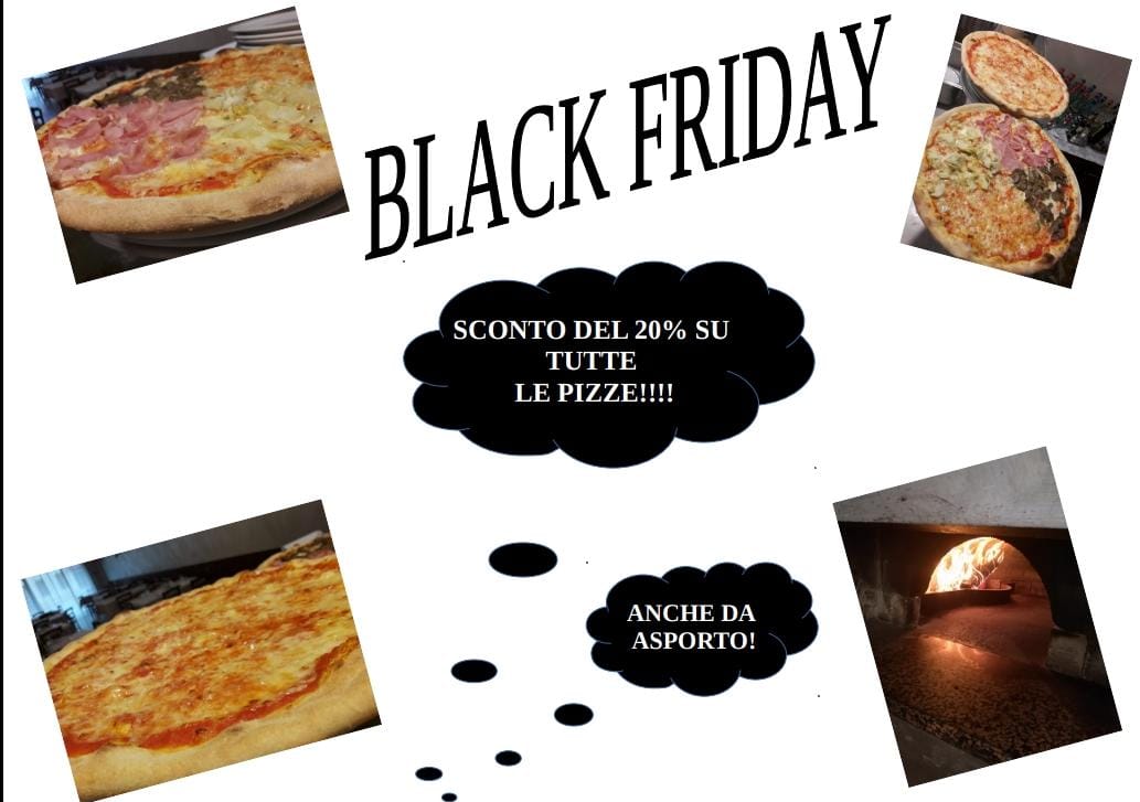 sconti sulle pizze per il black friday