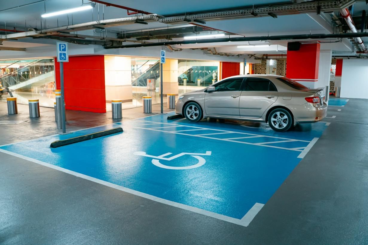 Car is Parked in a Handicapped Parking Space in a Parking Garage — Capital Ultimate Facility in Queanbeyan, NSW
