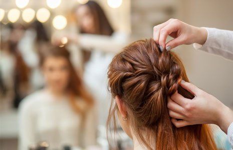 hairstyling for bridesmaids