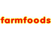The farmfoods logo is yellow and red on a white background.