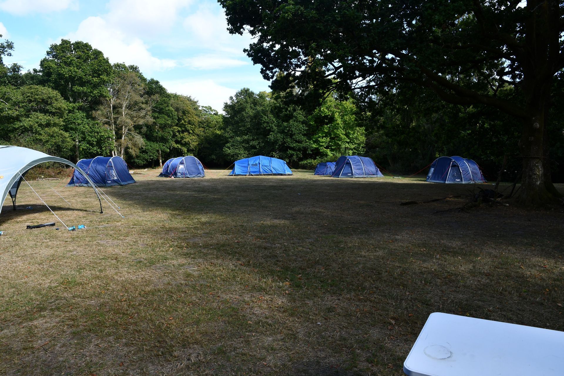 Campsite with tents on it