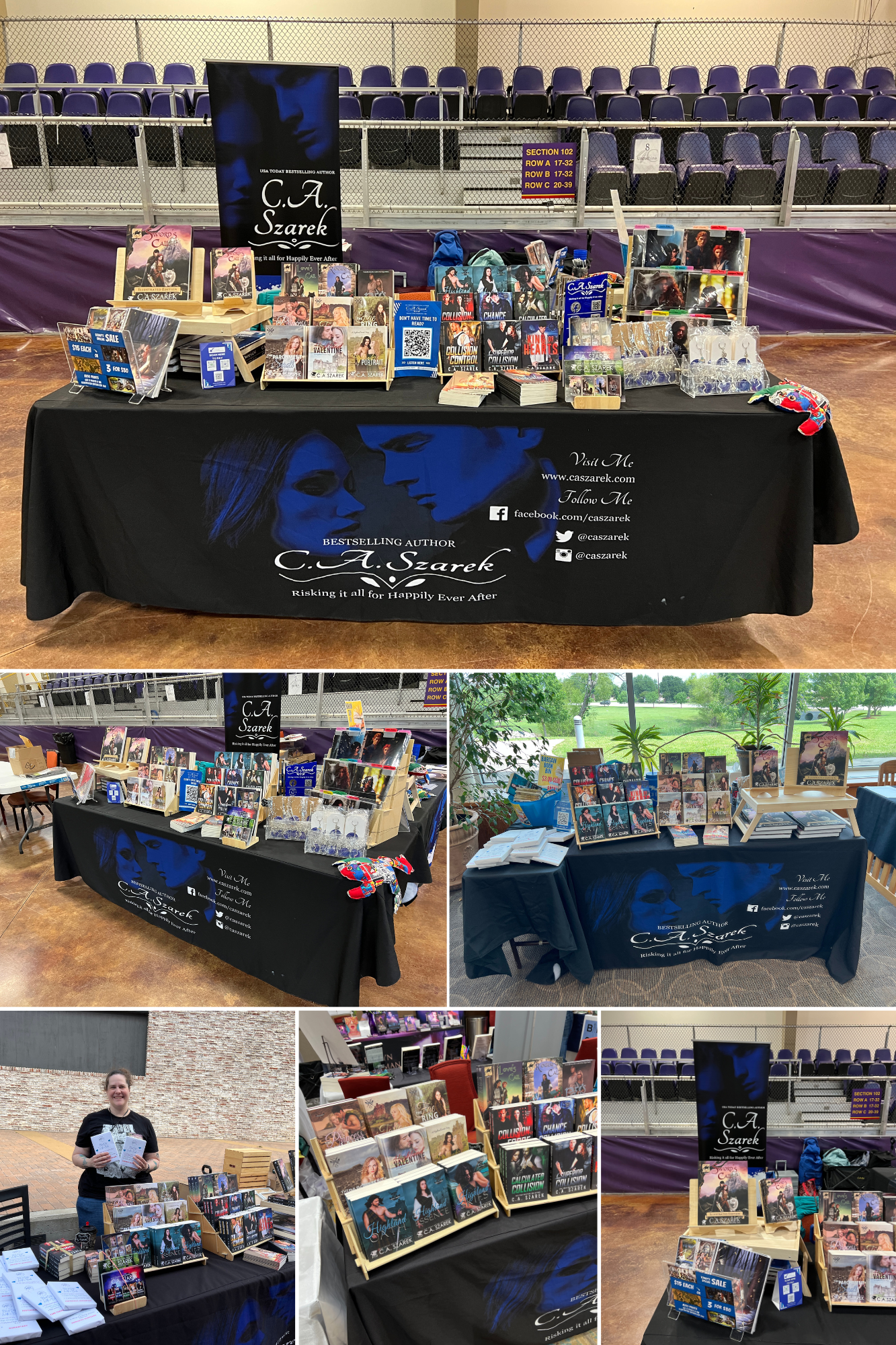 various signing tables events, C.A. Szarek