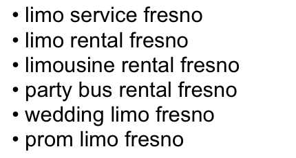online marketing limousine industry